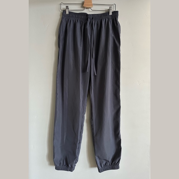 TWO BELLA+CANVAS Men's Medium Pants - 2 PAIRS - Black and Grey Joggers - Picture 2 of 8